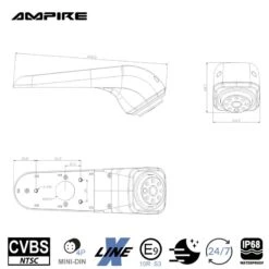 Ampire KVX-CRAFTER - Rückfahrkamera Für VW Crafter 2 Bzw. MAN TGE (ab Bj. 2017) -Auto Elektronikgeschäft AMPIRE Kamera CVBS VW Crafter 2 bzw MAN TGE ab Bj 2017 KVX CRAFTER b 2 1280x1280